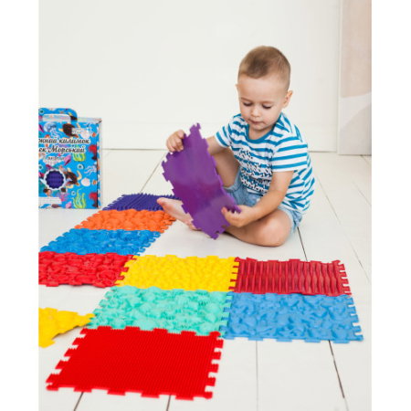 Covoraș ortopedic pentru masaj Puzzle "Mix" 24 elemente [2]