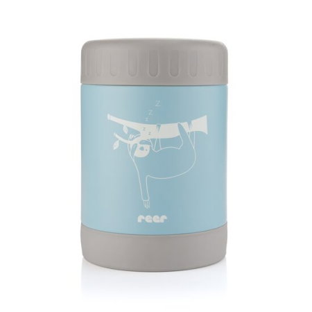 Cutie termica pentru mancare, otel inoxidabil vidat, 300 ml, albastru, Reer ColourDesign [7]