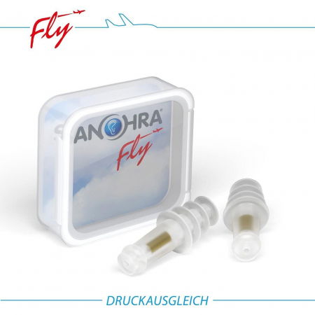 Dopuri pentru protectia urechilor la adulti pe timpul zborului cu avionul, transparente, reutilizabile, hipoalergenice, SANOHRA Fly [1]