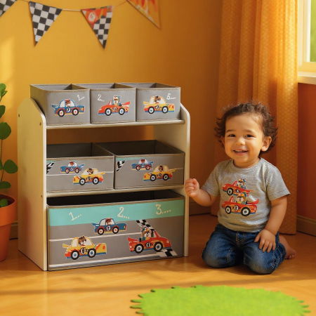 Dulap depozitare jucarii Cars, U-Grow [4]