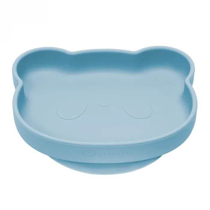 Farfurie din silicon cu ventuza, AppeKids, The Little Bear - Albastru [3]