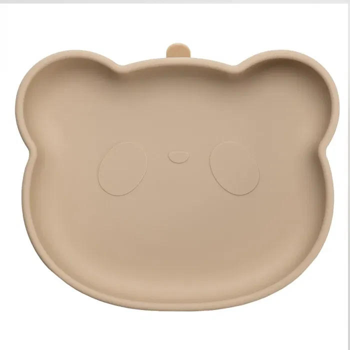 Farfurie din silicon cu ventuza, AppeKids, The Little Bear - Bej [3]