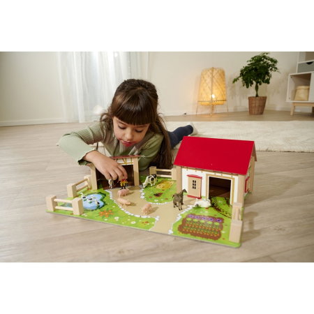 Ferma din lemn Eichhorn 51x36x17 cm cu 20 accesorii [9]