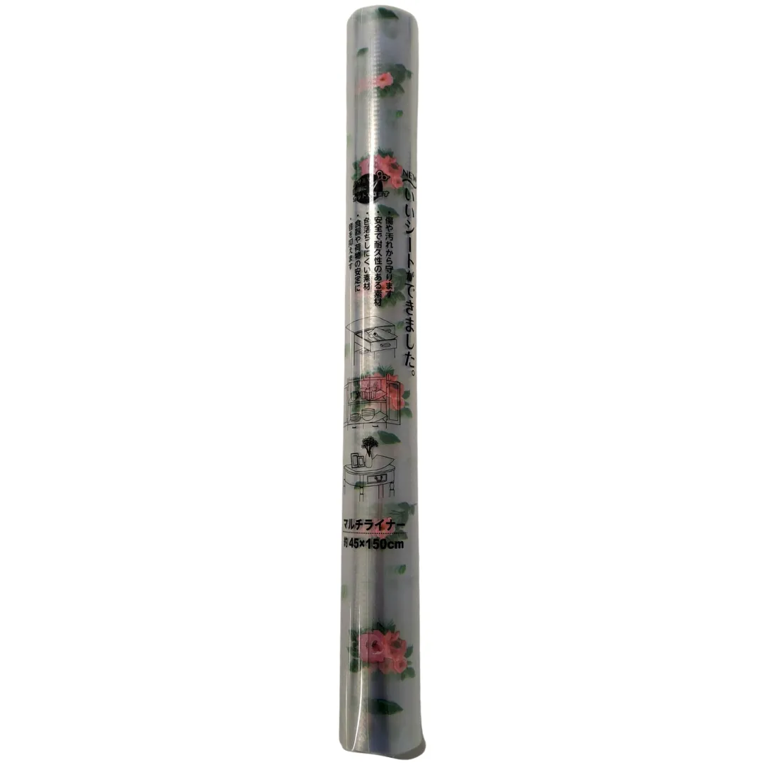 Folie antialunecare sertare, din EVA, model floral, 1.5m [1]