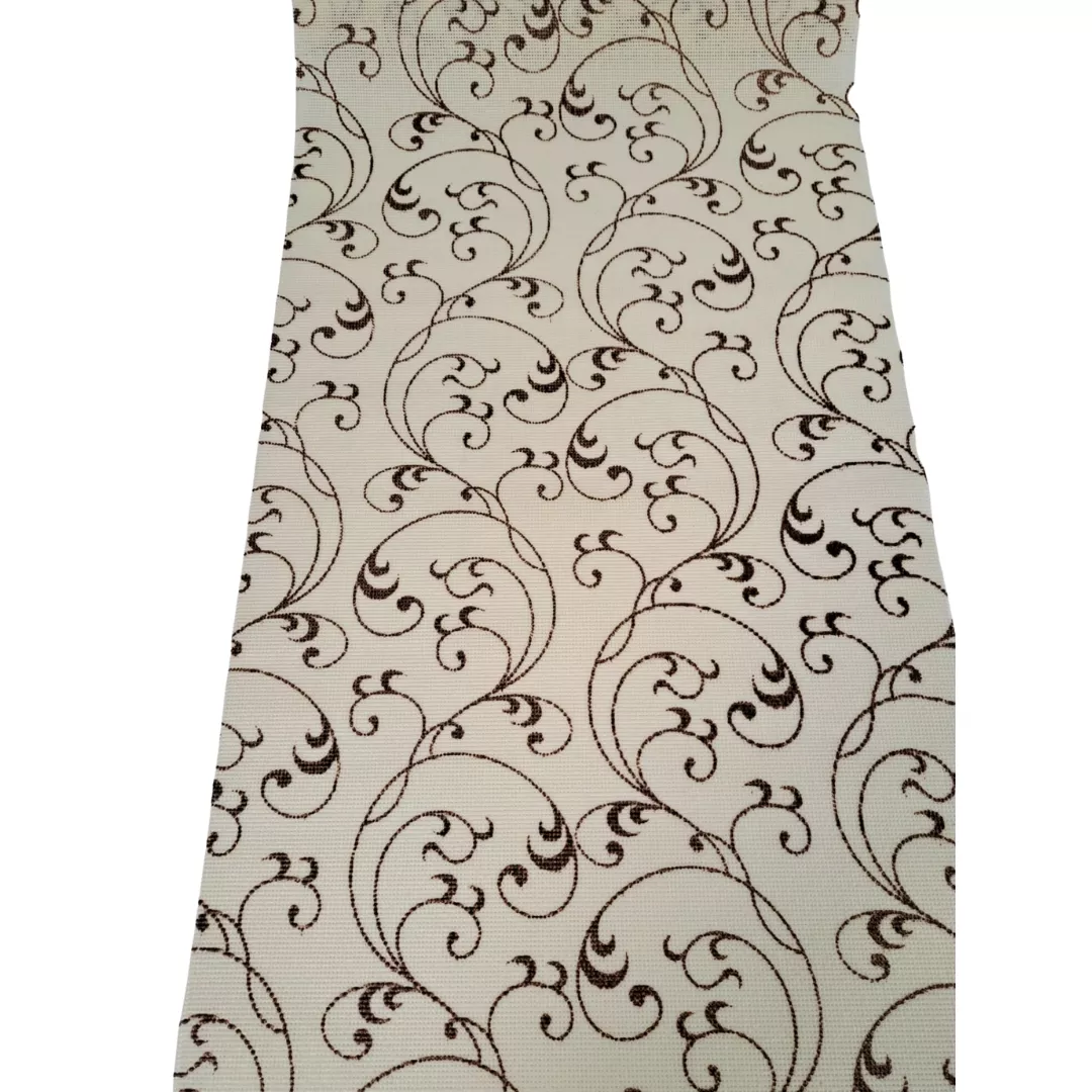 Folie antialunecare si protectie sertare, din EVA, alba cu model floral, 1.25m [2]