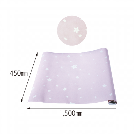 Folie protectie sertar, din EVA, roz pastel flori de cires, 1.5m [2]