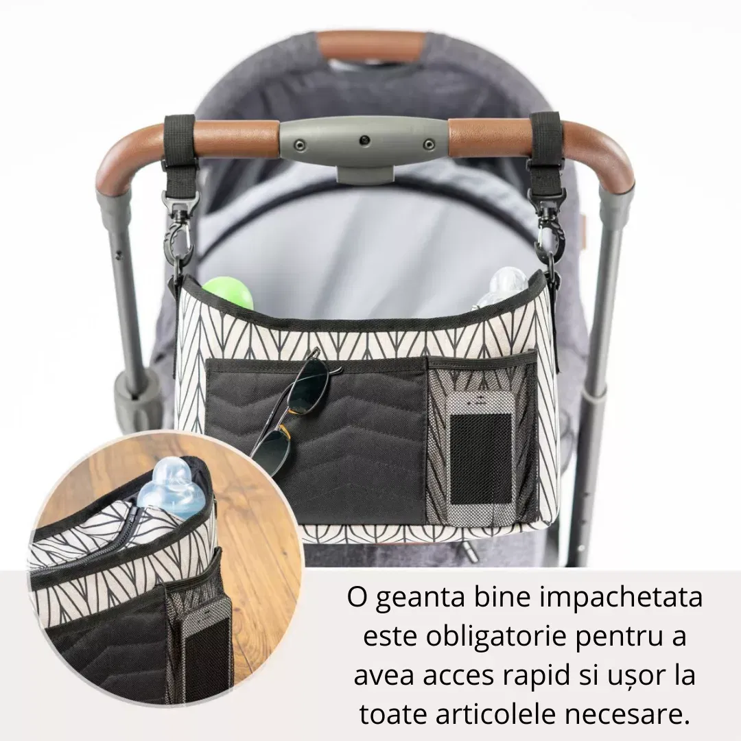 Geanta carucior, cu aleza pentru schimbat scutece, Reer [4]