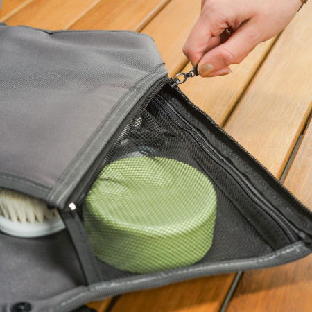 Geanta mica pentru scutece, cu aleza pentru bebelusi, din plastic reciclat, Reer Growing Changing Organiser 84091 [3]