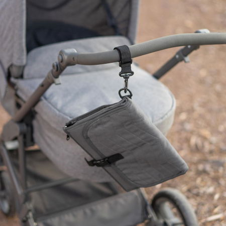 Geanta mica pentru scutece, cu aleza pentru bebelusi, din plastic reciclat, Reer Growing Changing Organiser 84091 [2]