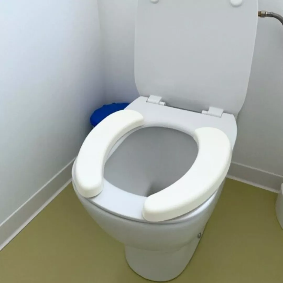 Husa capac WC, din spuma, moale, Alba [7]