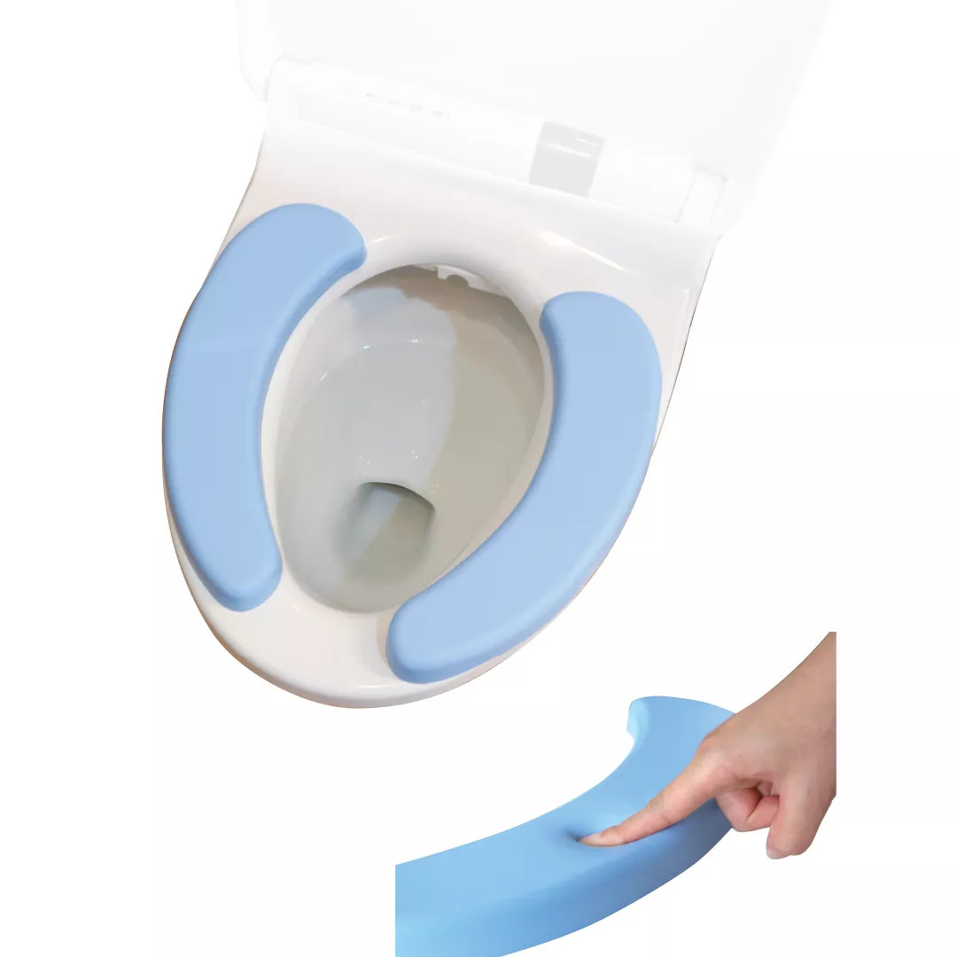 Produse îngrijire copii - Husă capac WC albastră moale – confort pentru familie
