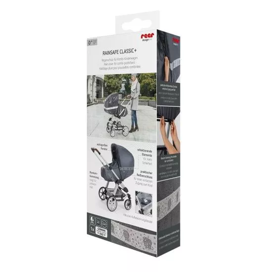 Husa carucior, pentru ploaie, universala, cu fermoar, RainSafe Reer [6]