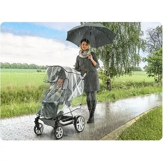 Husa de ploaie pentru carucior tip sport, transparenta, Reer [1]