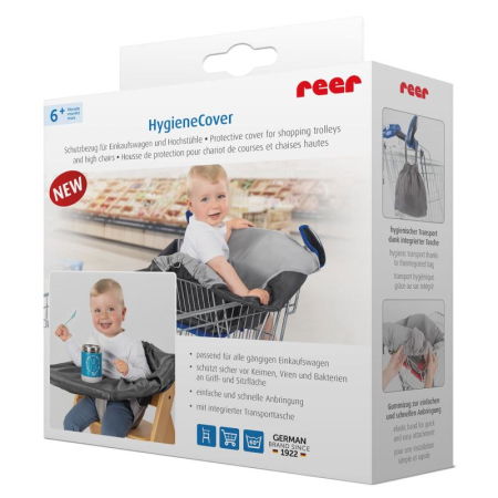 Siguranta copii/Protectii copii pentru carucior - Husa de protectie igienica REER HygieneCover pentru carucioare de cumparaturi si scaune de masa