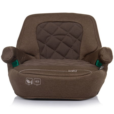 Siguranță auto copii - Inaltator auto Chipolino Safy I-Size 125-150 cm macadamia cu sistem Isofix