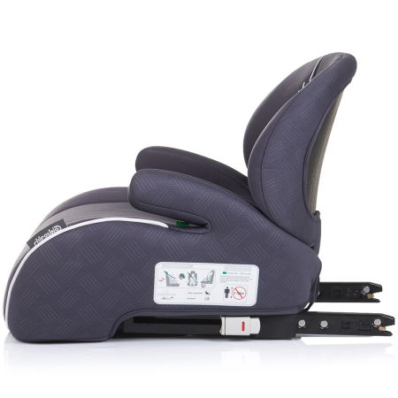Inaltator auto Chipolino Sonic I-Size 125-150 cm cu sistem Isofix anthracite, testat ADAC [1]