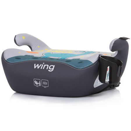Scaune auto copii - Inaltator auto Chipolino Wing I-Size 125-150 cm space dino cu sistem Isofix