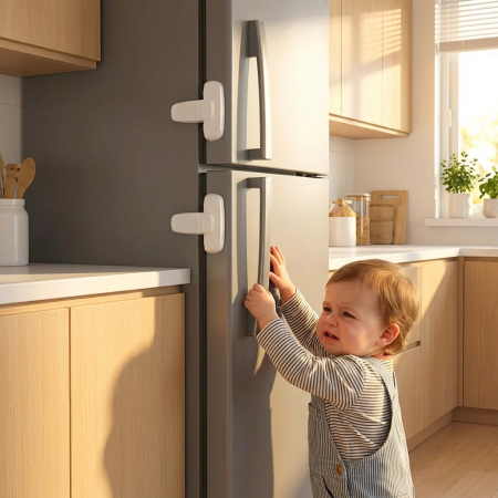 Incuietoare frigider autoadezivă – siguranță copii 2 buc [1]