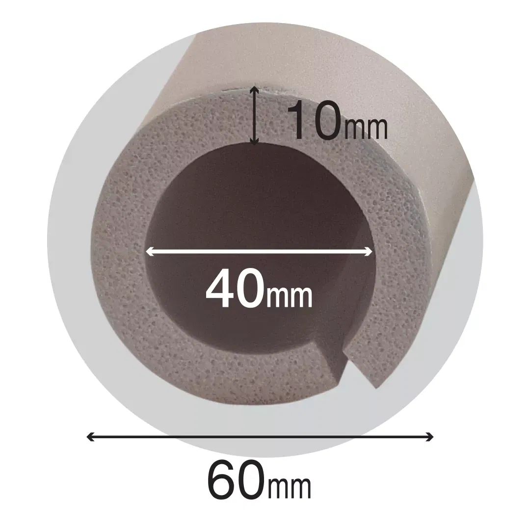 Izolare termica tevi, din spuma, gri, 60x890x10mm [1]