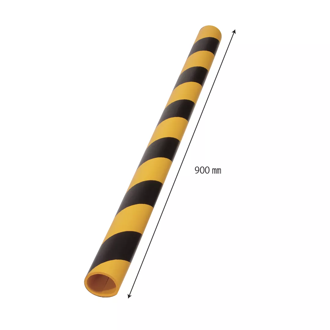 Izolatie teava, din spuma, pentru semnalizare, negru-galben, 90cm [4]