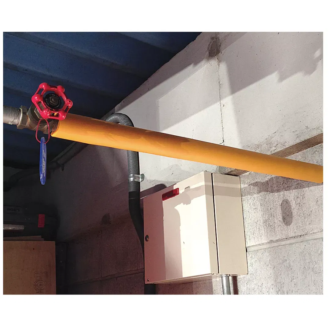 Izolatie teava, din spuma, pentru semnalizare, negru-galben, 90cm [6]