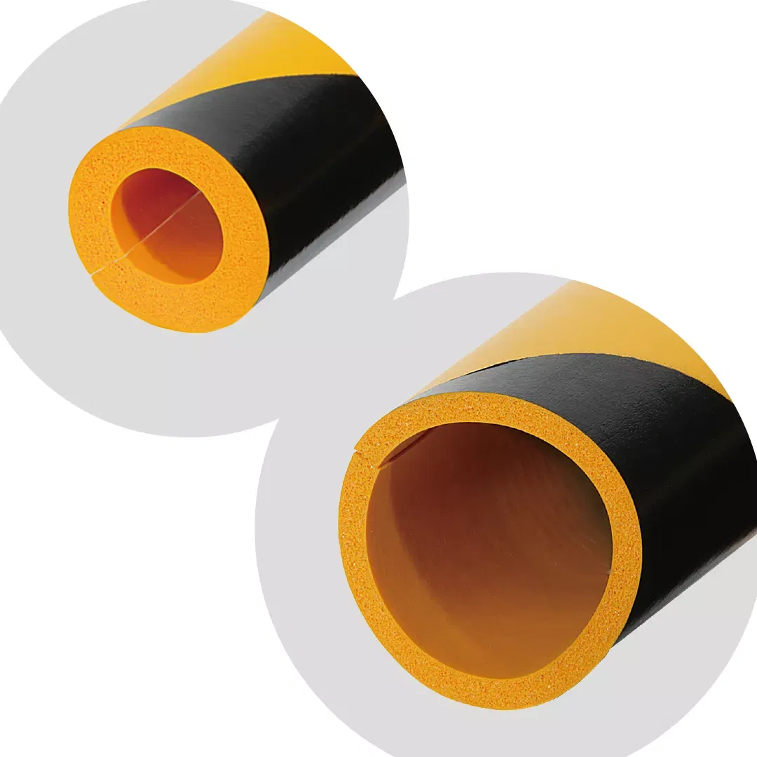 Izolatie teava, din spuma, pentru semnalizare, negru-galben, 90cm [5]