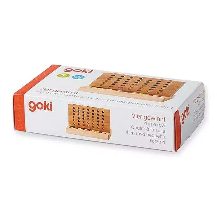Joc de logica pentru copii, 4 pe un rand, de lemn, Goki [1]