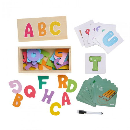 Jocuri și Jucării - JOC DE POTRIVIRE CU LITERE, 54 DE PIESE, MOMKI