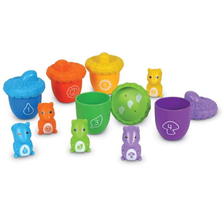 Joc de sortat si numarat - Veveritele vesele [2]