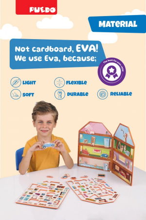 JOC MAGNETIC DIN SPUMA EVA, CONSTRUIESTE-TI CASA, PUEDO [3]