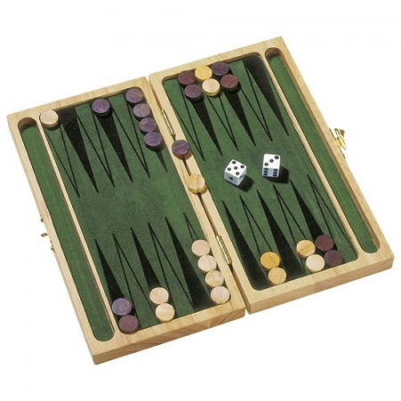 Jocuri de familie sau grup - Joc table backgammon, de lemn, 6 ani+