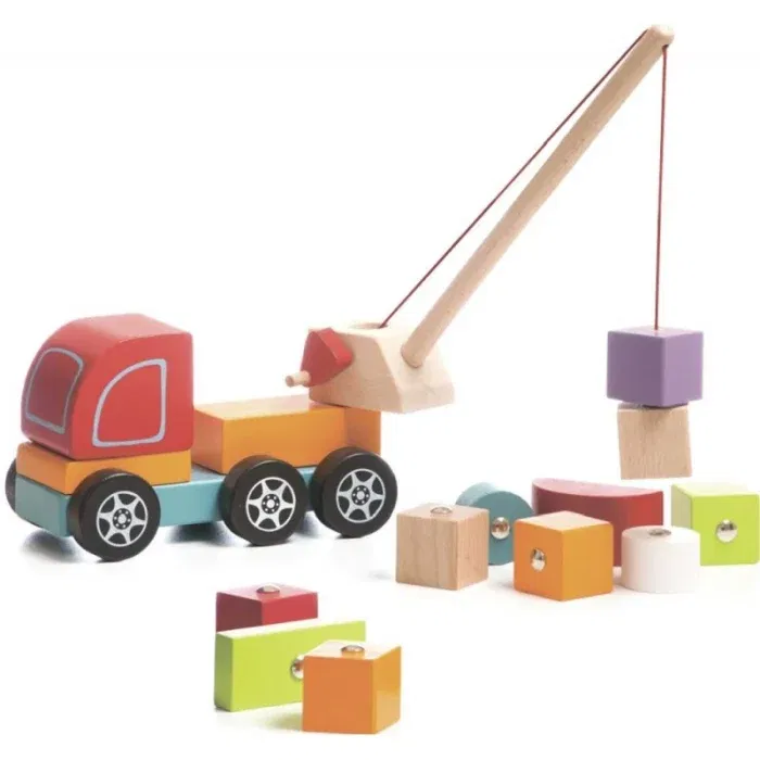 Jucarie Din Lemn Cubika Macara Magnetica, 3 ani+ [3]