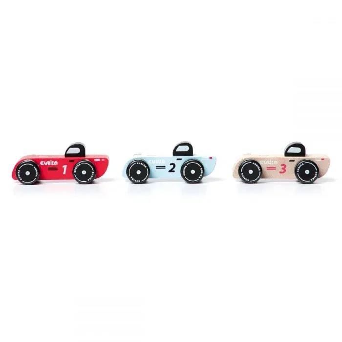 Jucarie din lemn, Cubika, Racing Cars, 18 luni + [5]