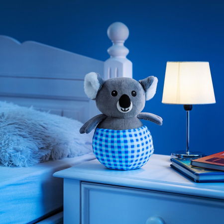 Jucarie din plus Koko Koala, lampa de veghe si proiector de stele cu muzica, senzor inteligent de plans, 0+ luni, Reer 52431 [3]