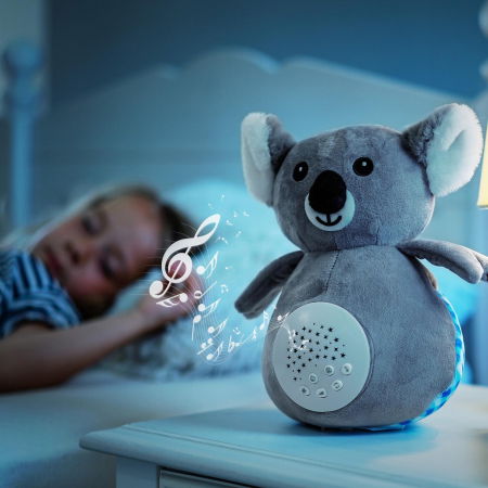 Jucarie din plus Koko Koala, lampa de veghe si proiector de stele cu muzica, senzor inteligent de plans, 0+ luni, Reer 52431 [1]
