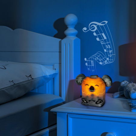 Jucarie din plus pentru somn Sleepy Koala, cu lumina de veghe si muzica pentru bebelusi, 0+ luni, Reer 52451 [2]