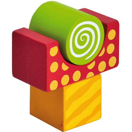 Jucarie Eichhorn Cuburi in galetusa Wooden Blocks 50 piese [2]