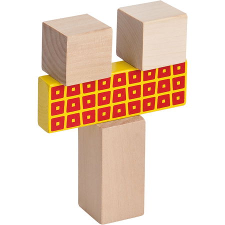 Jucarie Eichhorn Cuburi in galetusa Wooden Blocks 50 piese [1]