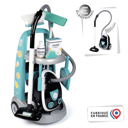 Jucarie Smoby Set curatenie cu troller si aspirator electronic negru [3]