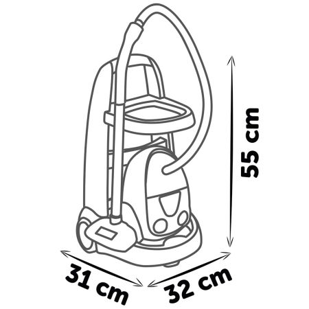 Jucarie Smoby Set curatenie cu troller si aspirator electronic negru [5]