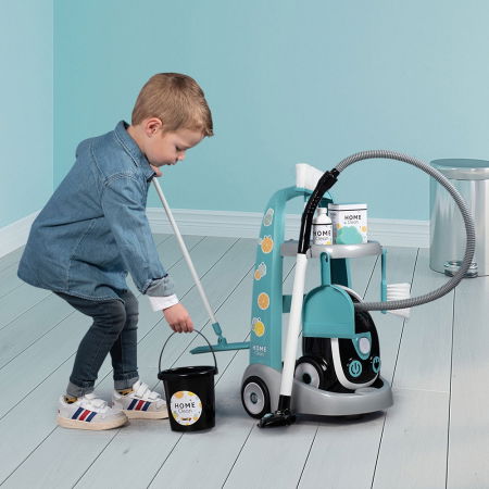 Jucarie Smoby Set curatenie cu troller si aspirator electronic negru [1]