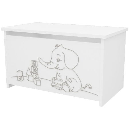 Camera Copilului - Lada de depozitare Hubners Matei alb