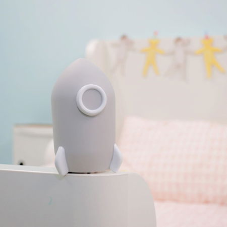 Lampa de veghe cu LED, cu oprire cronometrata, forma racheta, gri, Lumilu Sweet Dreams Rocket, Reer 52271 [2]