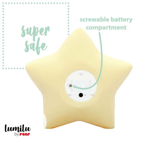 Lampa de veghe cu LED, cu oprire cronometrata, forma stea, galbena, Lumilu Sweet Dreams Star, Reer 52265 [4]