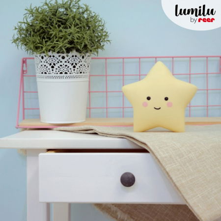 Lampa de veghe cu LED, cu oprire cronometrata, forma stea, galbena, Lumilu Sweet Dreams Star, Reer 52265 [3]