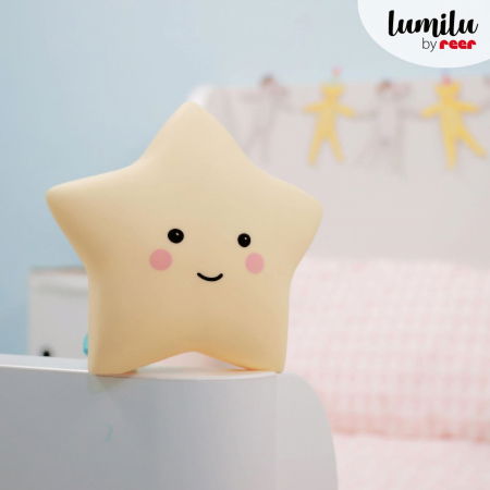 Lampa de veghe cu LED, cu oprire cronometrata, forma stea, galbena, Lumilu Sweet Dreams Star, Reer 52265 [2]
