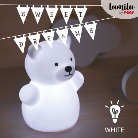 Lampa de veghe cu LED, forma ursulet, alba, Lumilu Mini Zoo Bear, Reer 52330 [1]