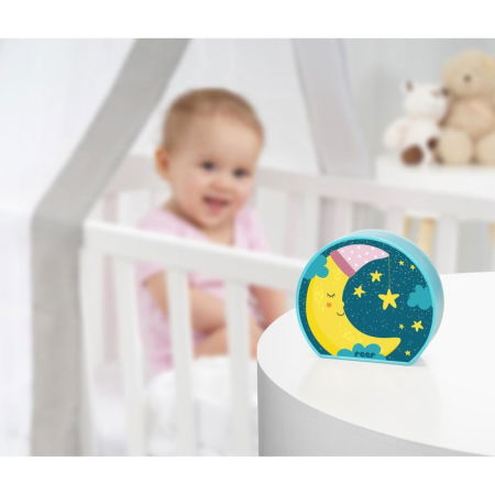 Lampa de veghe cu LED MyBabyLight Moon, 0+ luni, Reer 52063 [4]