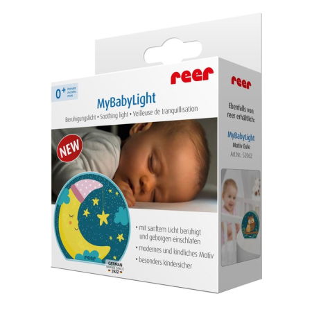 Lampa de veghe cu LED MyBabyLight Moon, 0+ luni, Reer 52063 [2]