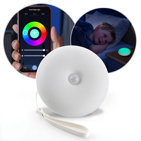 Lampa de veghe inteligenta cu senzor de miscare, comunicare wireless cu smartphone, temporizator, Reer NightGuide SmartLight 52460 [8]